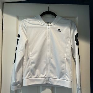 Adidas jacket size 16 white